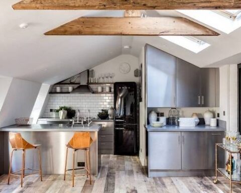 Кухня в стиле лофт-25 фото с идеями дизайна интерьера-Дизайн кухни