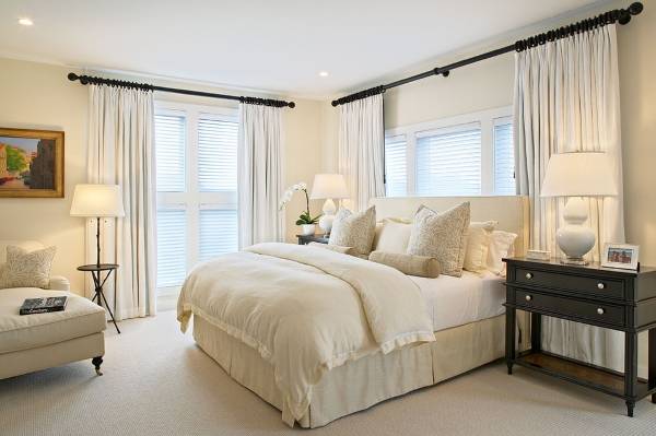 Белая спальня - классическое волшебное очарование-Дизайн интерьера