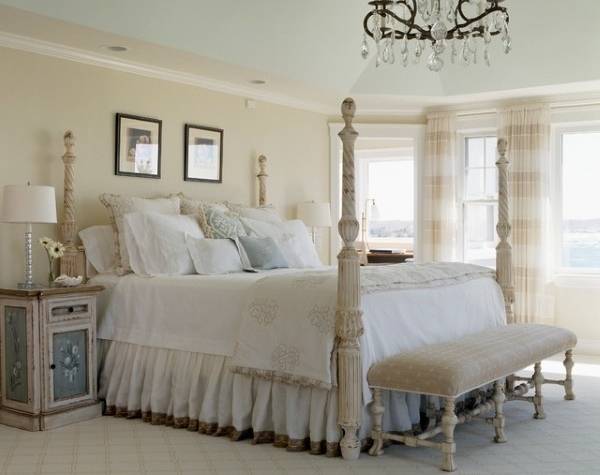 Спальня в стиле шебби-шик: чистая романтика и комфорт-Дизайн спальни