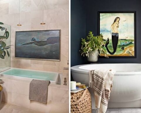 Украшение ванной комнаты-36 картинок с интересными идеями-Декор